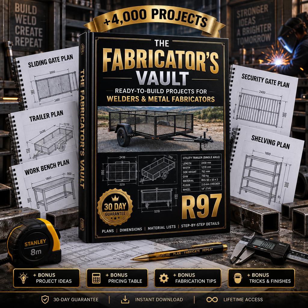 The Fabricator's Vault — 4,000+ metalworking project plans for R97